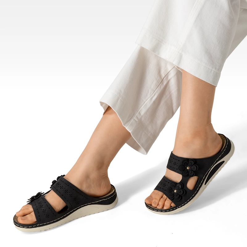 SANDALIA ESTILO CHALA CONFORT TACO CUÑA MUJER WEIDE JN723 - 3