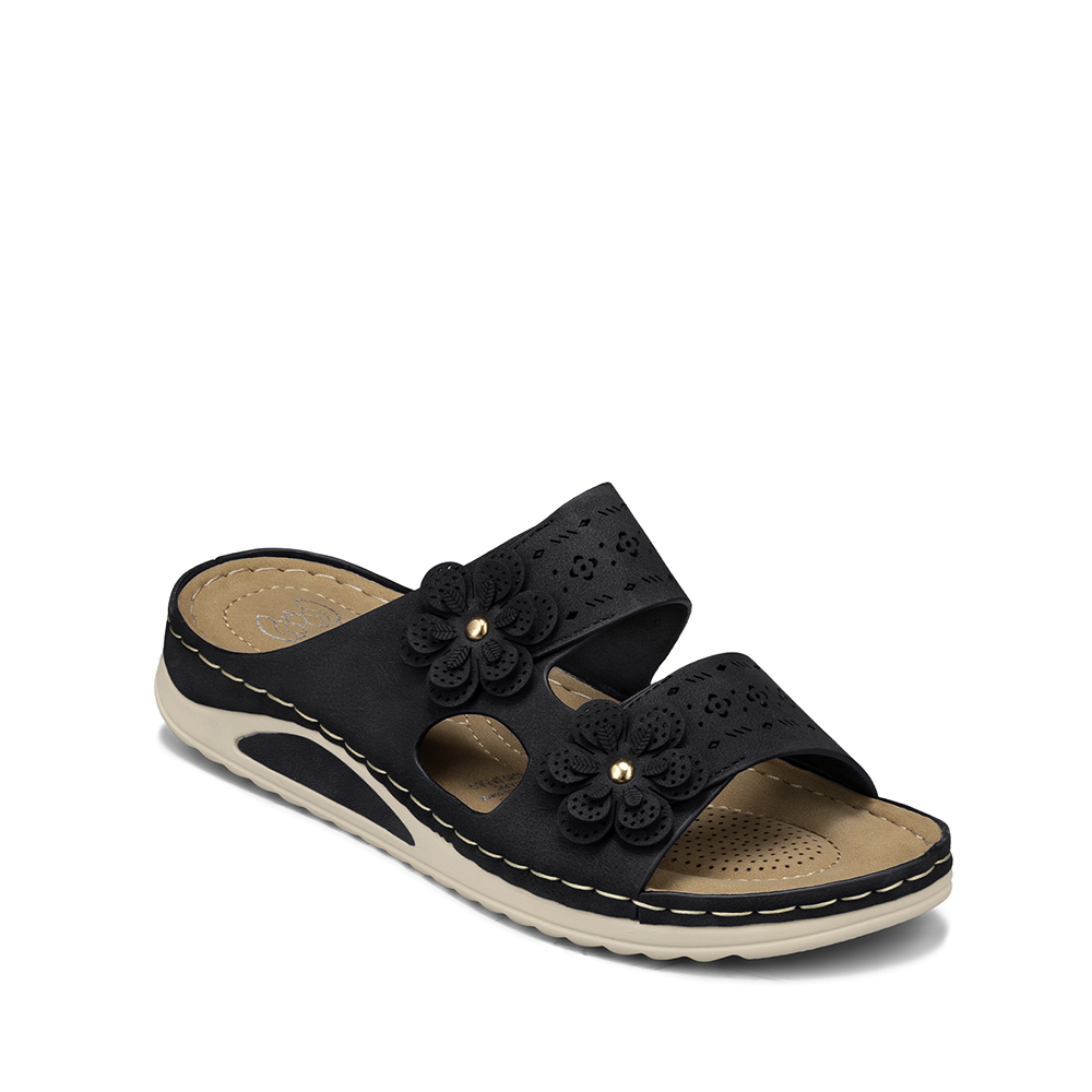 SANDALIA ESTILO CHALA CONFORT TACO CUÑA MUJER WEIDE JN723 - 7