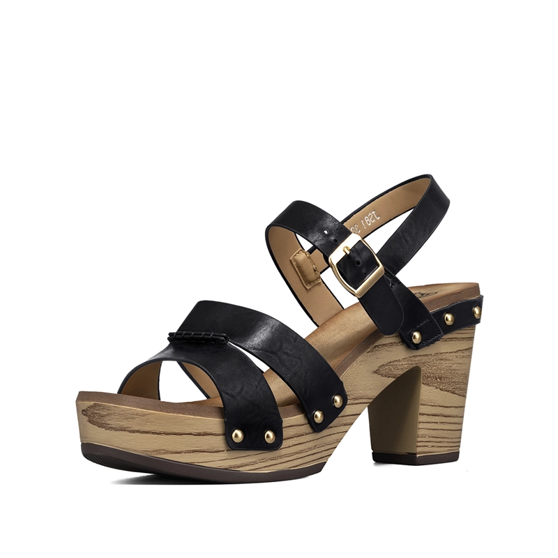 SANDALIA CASUAL TACO GRUESO VINTAGE MUJER WEIDE JS81 - 4