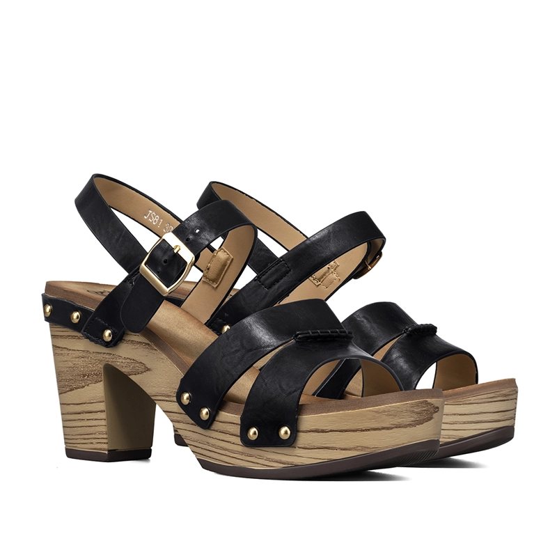 SANDALIA CASUAL TACO GRUESO VINTAGE MUJER WEIDE JS81 - 5