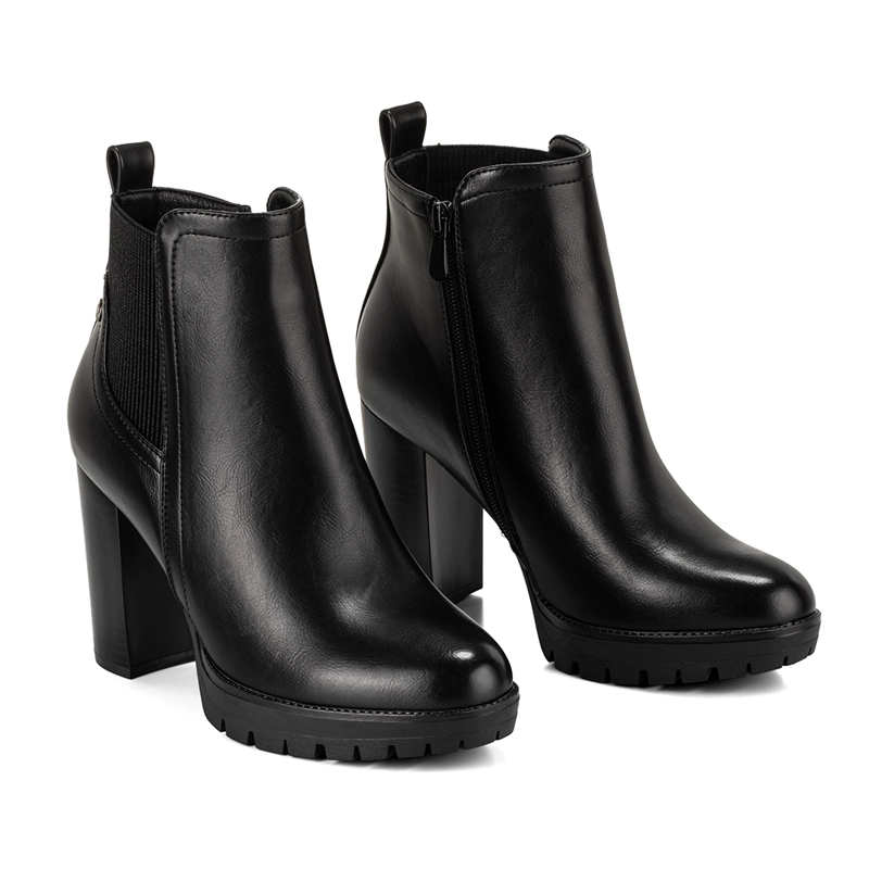 BOTIN NEGRO CASUAL MUJER WEIDE QBM06 - 6