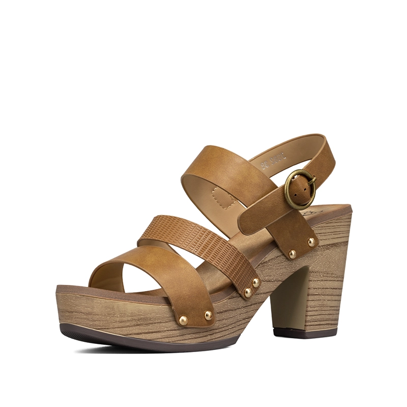 SANDALIA VINTAGE CASUAL TACO GRUESO MUJER WEIDE JS82 - 4