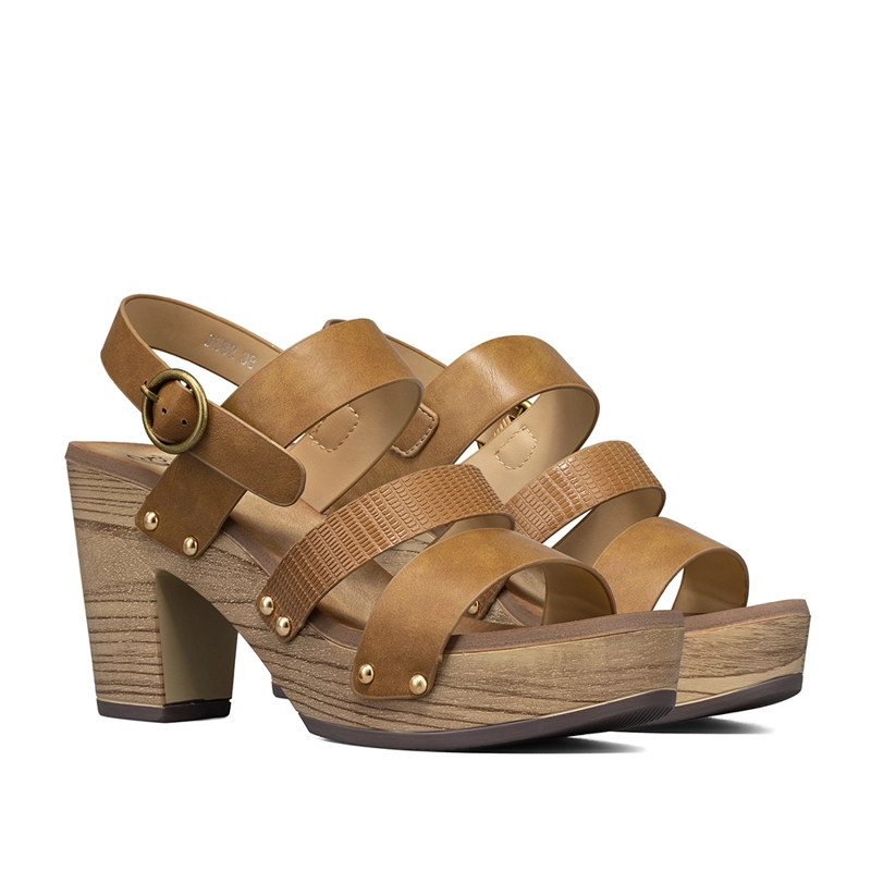 SANDALIA VINTAGE CASUAL TACO GRUESO MUJER WEIDE JS82 - 5