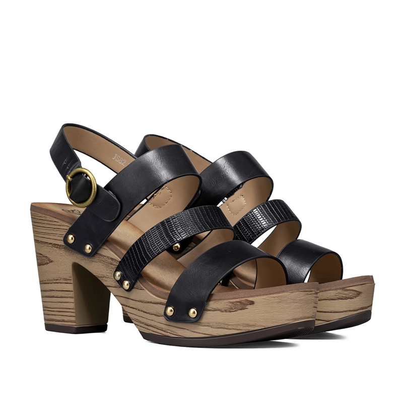 SANDALIA VINTAGE CASUAL TACO GRUESO MUJER WEIDE JS82 - 5