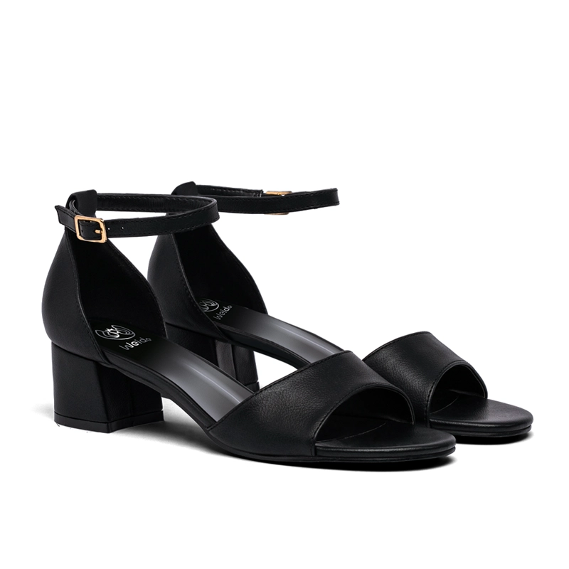 SANDALIA TACO  NEGRA FIESTA MUJER WEIDE QIU238 - 6