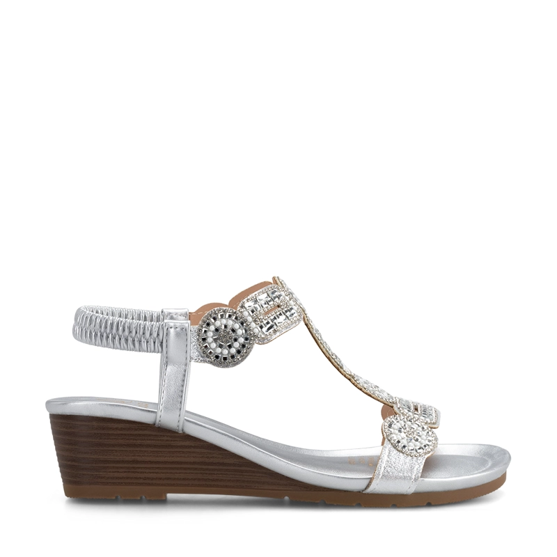 SANDALIAS PILAR PLATEADO WEIDE - 1