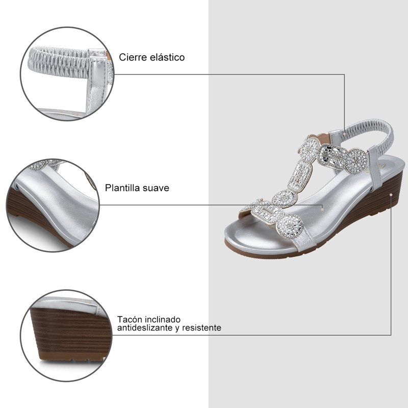 SANDALIAS PILAR PLATEADO WEIDE - 7