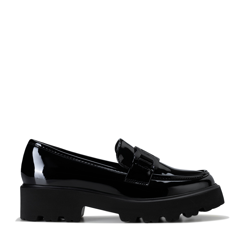 MOCASIN PU ACHAROLADO PLATAFORMA NEGRO CASUAL MUJER WEIDE QIU288 - 5