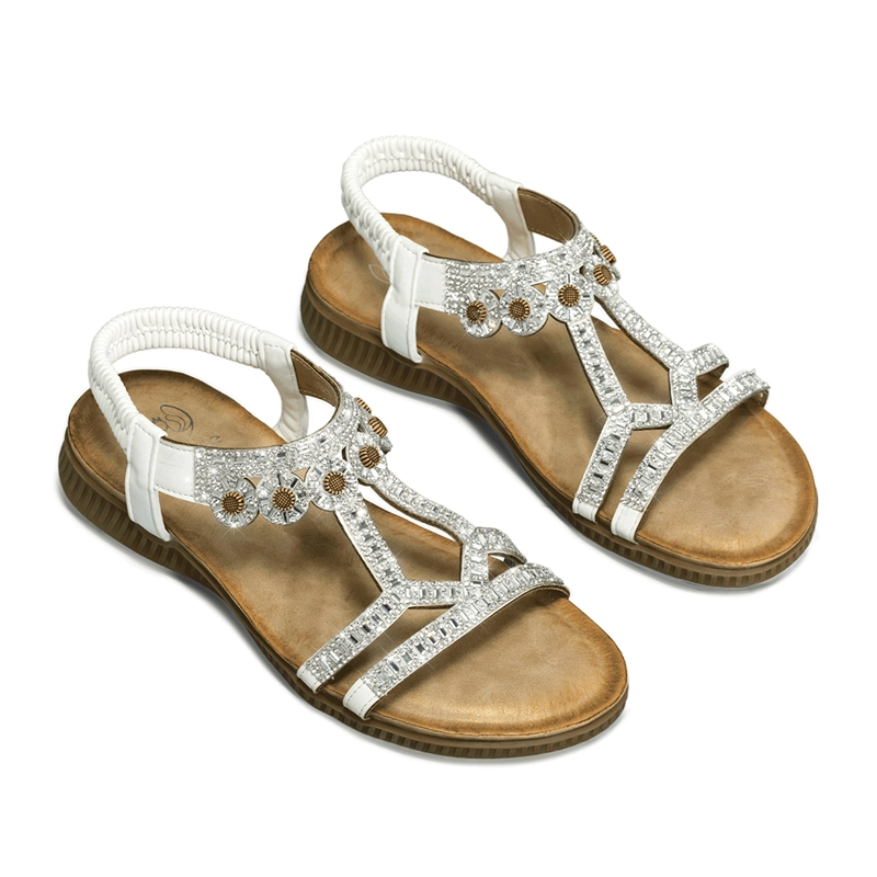 SANDALIA PLANA COMFORT PEDRERIA MUJER  WEIDE JS77 - 6
