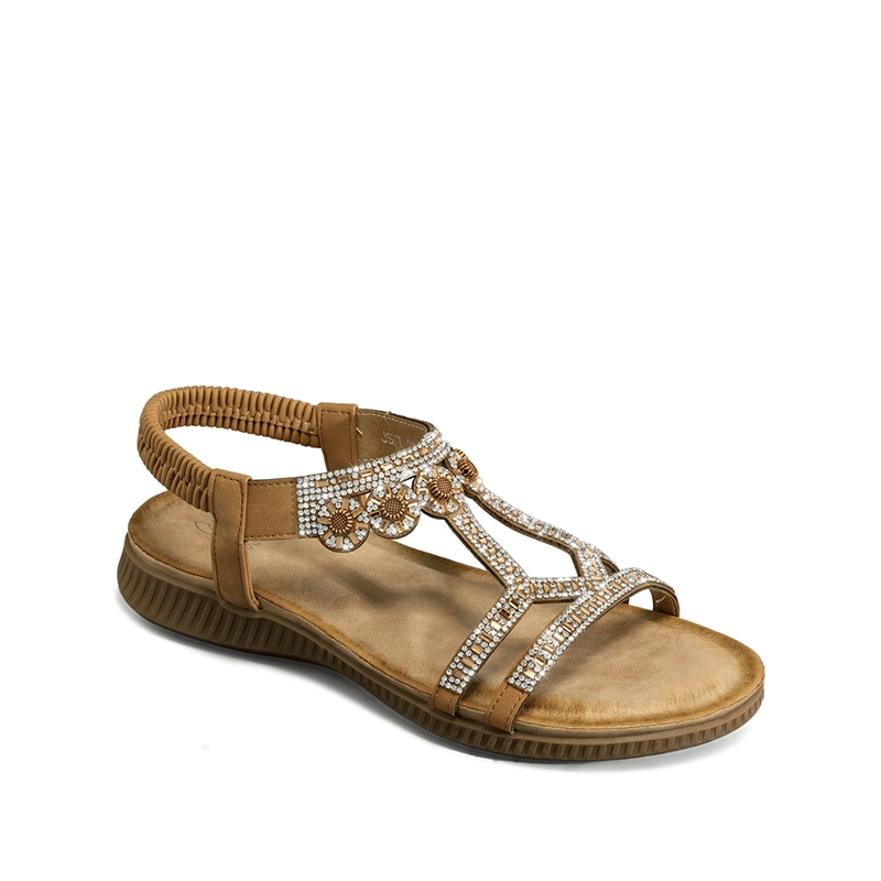 SANDALIA PLANA COMFORT PEDRERIA MUJER  WEIDE JS77 - 7