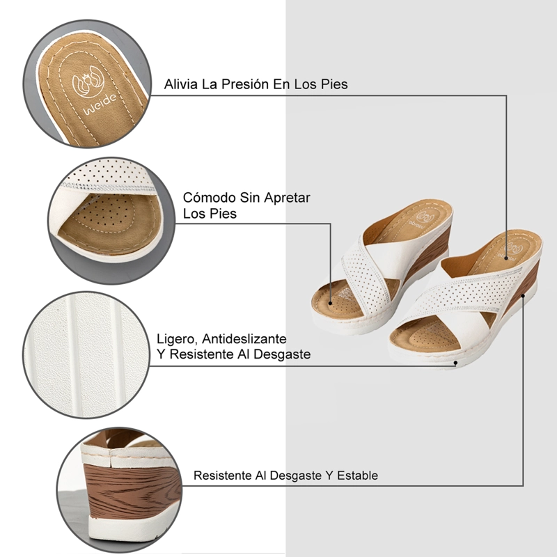 SANDALIAS CHALAS CASUAL CONFORT MUJER WEIDE QIU366 - 6