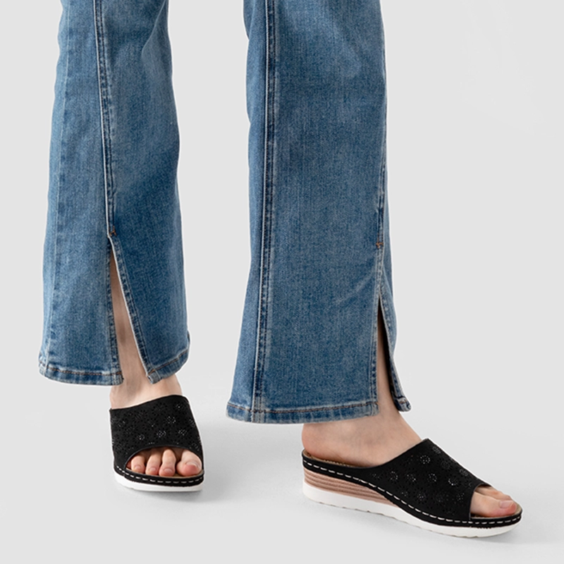 SANDALIAS CHALAS CASUAL CONFORT MUJER TACO CUÑA WEIDE QIU365 - 3