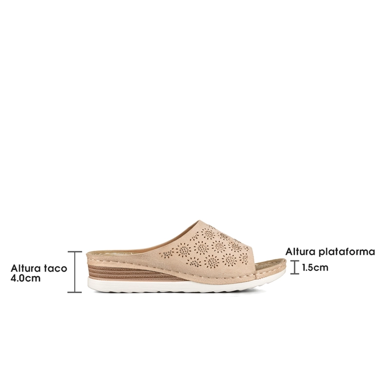 SANDALIAS CHALAS CASUAL CONFORT MUJER TACO CUÑA WEIDE QIU365 - 4