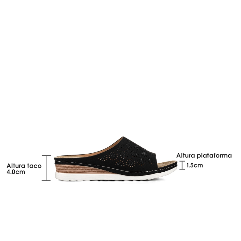 SANDALIAS CHALAS CASUAL CONFORT MUJER TACO CUÑA WEIDE QIU365 - 4