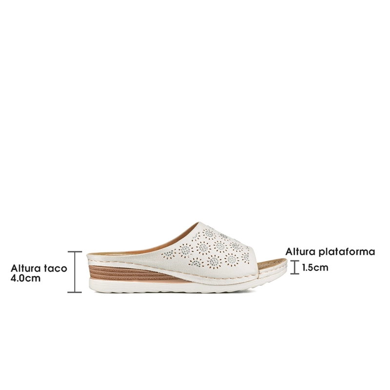 SANDALIAS CHALAS CASUAL CONFORT MUJER TACO CUÑA WEIDE QIU365 - 4