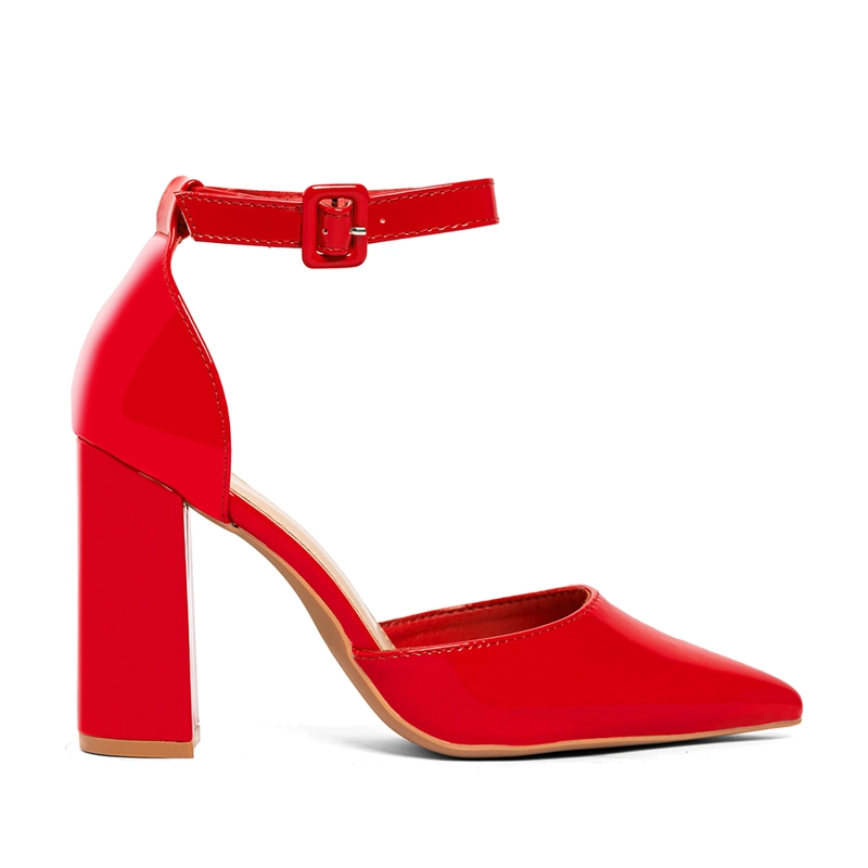 ZAPATO TACO ALTO ROJO FIESTA MUJER WEIDE GH62 - 1
