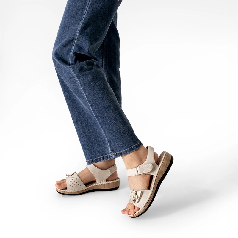 SANDALIA TACON CUÑA CASUAL SOFT MUJER WEIDE JS78 - 2