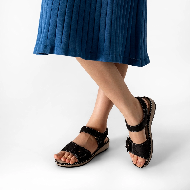 SANDALIA TACON CUÑA CASUAL SOFT MUJER WEIDE JS78 - 2