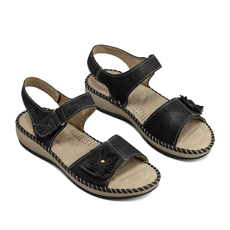 SANDALIA TACON CUÑA CASUAL SOFT MUJER WEIDE JS78 - 6