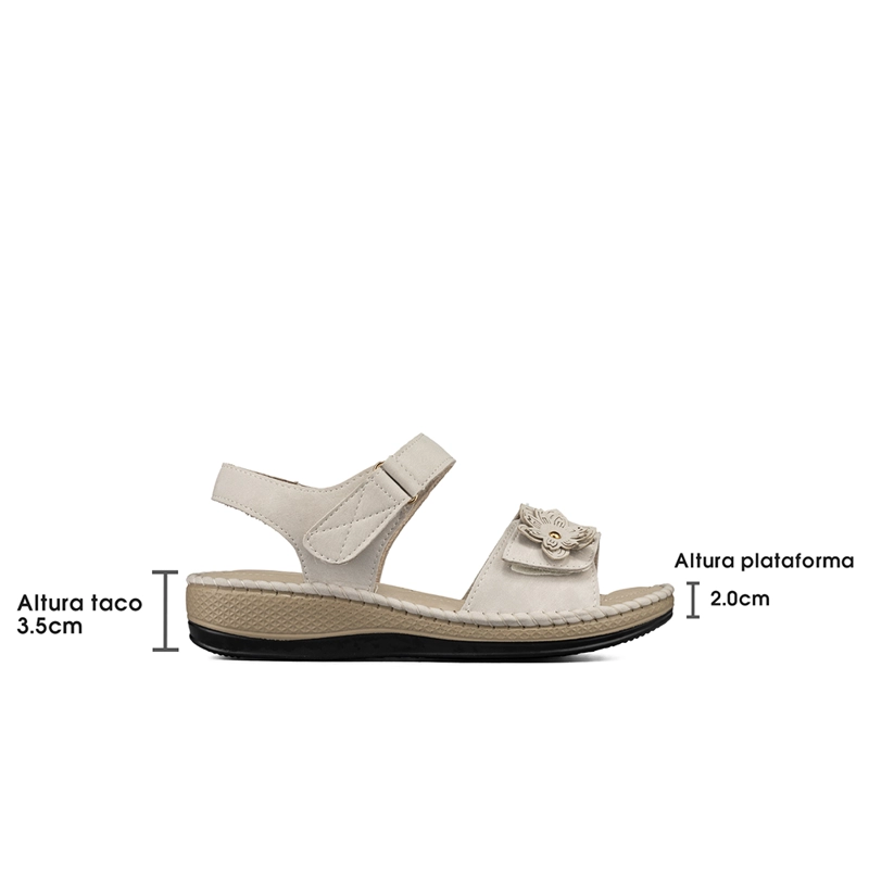 SANDALIA TACON CUÑA CASUAL SOFT MUJER WEIDE JS78 - 7