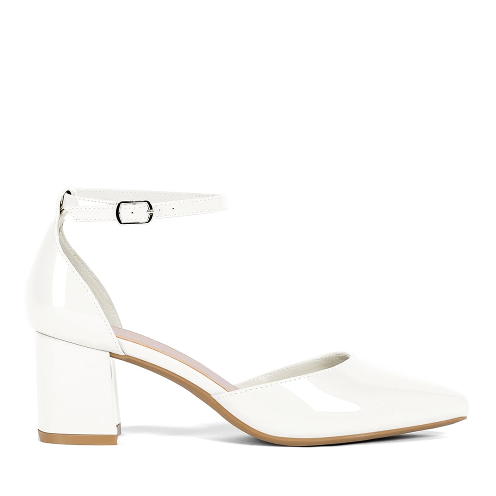 ZAPATO TACO ALTO BLANCO FIESTA MUJER WEIDE GH63 - 1