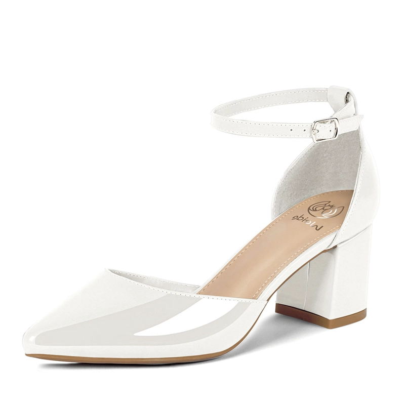 ZAPATO TACO ALTO BLANCO FIESTA MUJER WEIDE GH63 - 5
