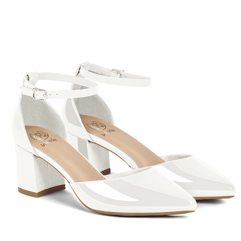 ZAPATO TACO ALTO BLANCO FIESTA MUJER WEIDE GH63 - 6