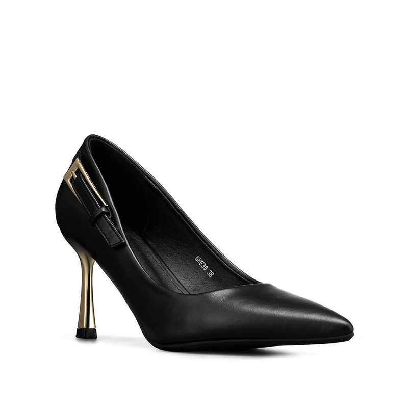 ZAPATO TACO ALTO FORMAL SIMIL CHAROL MUJER WEIDE GHE38 - 1