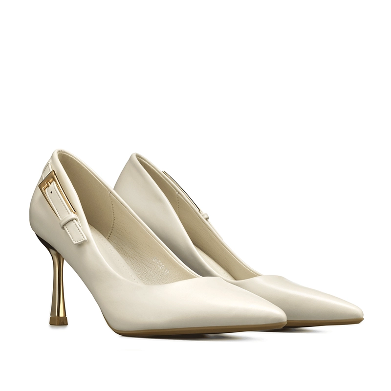 ZAPATO TACO ALTO FORMAL SIMIL CHAROL MUJER WEIDE GHE38 - 6