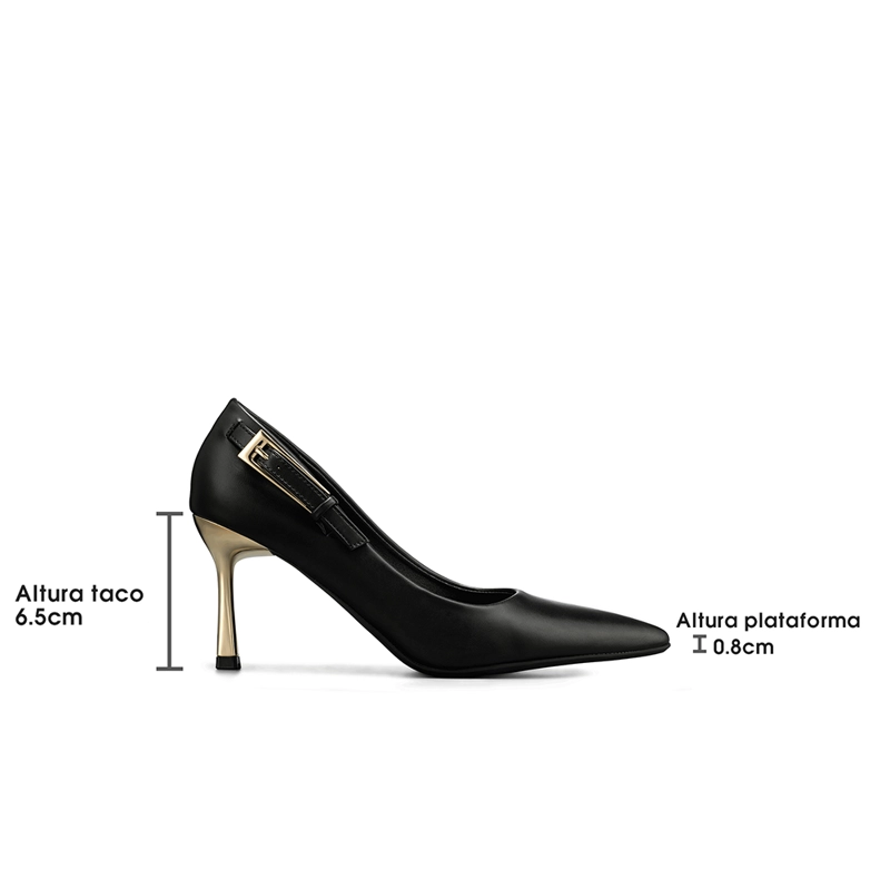 ZAPATO TACO ALTO FORMAL SIMIL CHAROL MUJER WEIDE GHE38 - 8