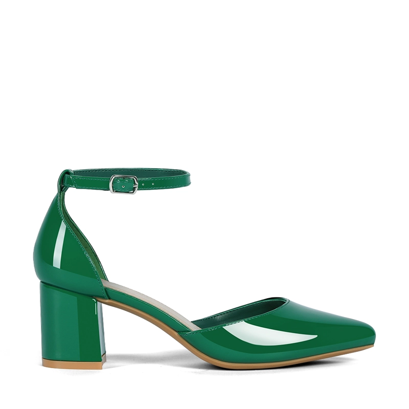 ZAPATO TACO ALTO VERDE FIESTA MUJER WEIDE GH63 - 1