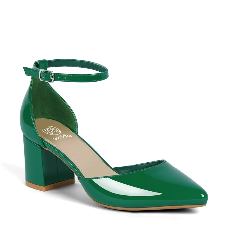 ZAPATO TACO ALTO VERDE FIESTA MUJER WEIDE GH63 - 5