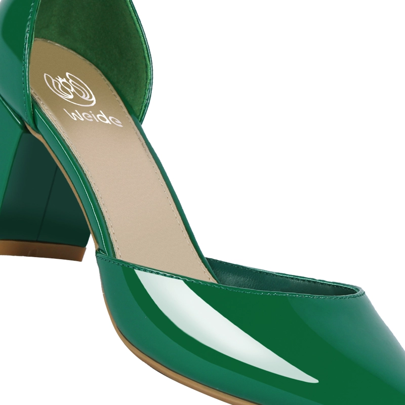 ZAPATO TACO ALTO VERDE FIESTA MUJER WEIDE GH63 - 6