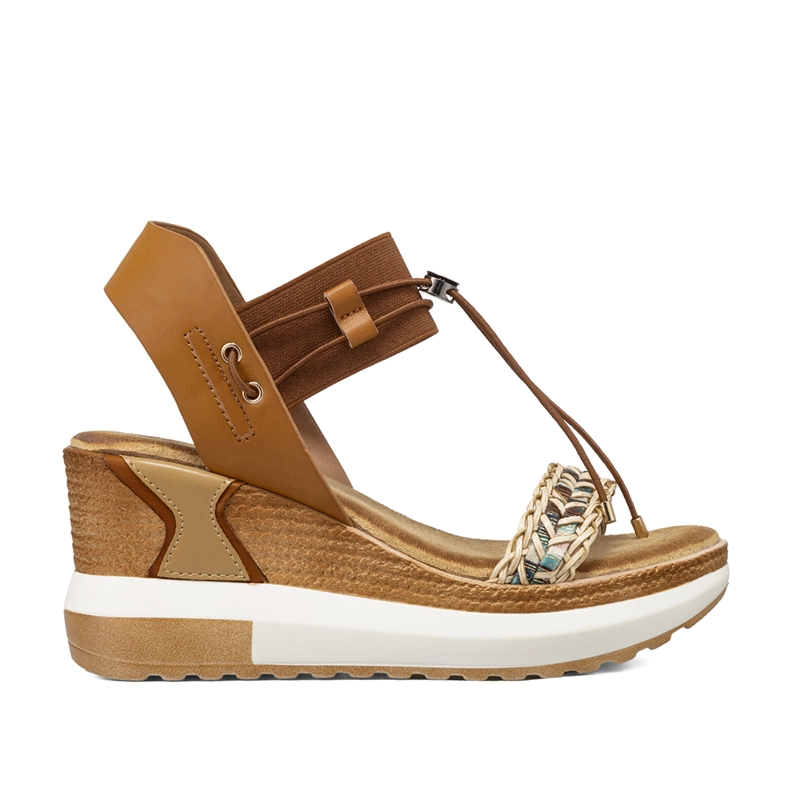 SANDALIAS CASUALES TACO CUÑA MUJER WEIDE JS02 - 1