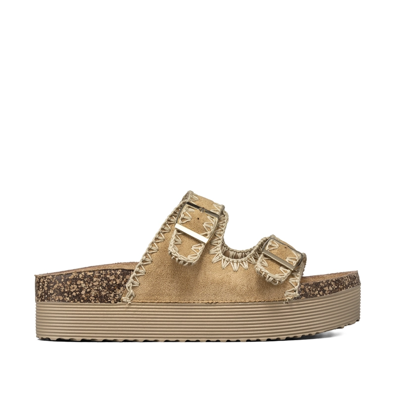 SANDALIA ESTILO CHALA CASUAL PLATAFORMA MUJER WEIDE QIU387 - 1