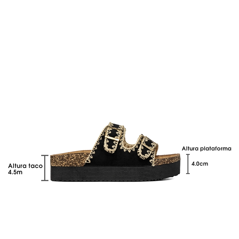 SANDALIA ESTILO CHALA CASUAL PLATAFORMA MUJER WEIDE QIU387 - 6