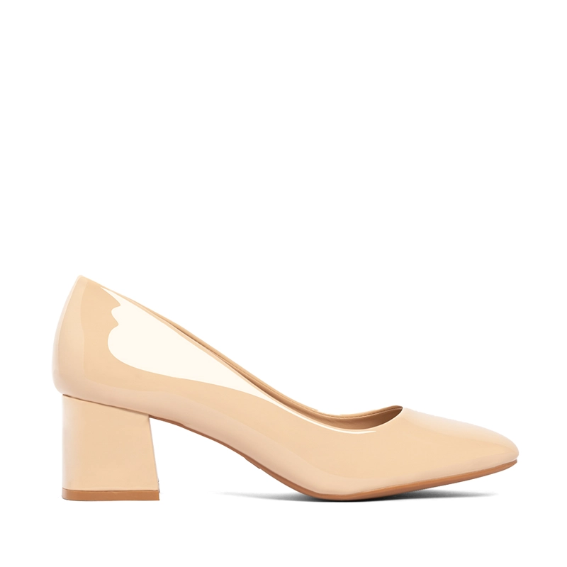 ZAPATOS TACO BEIGE OFICINA WEIDE GH52 - 1