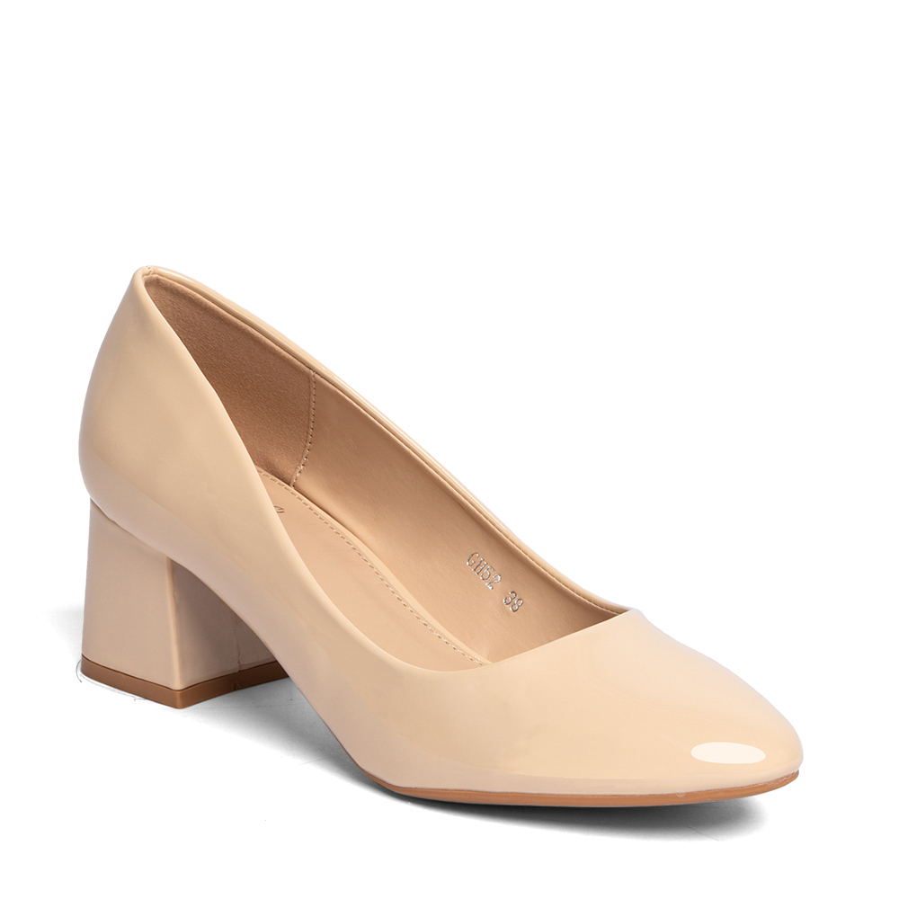 ZAPATOS TACO BEIGE OFICINA WEIDE GH52 - 5