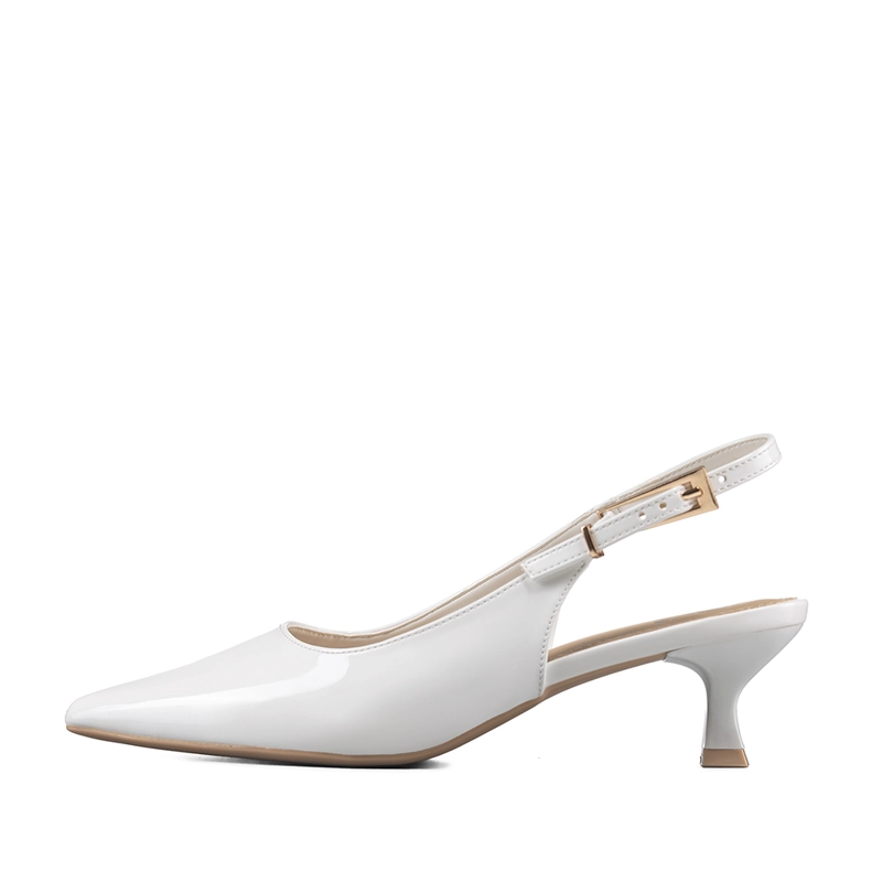 ZAPATO TACO TALON ABIERTO SIMIL CHAROL MUJER WEIDE GHE37 - 4