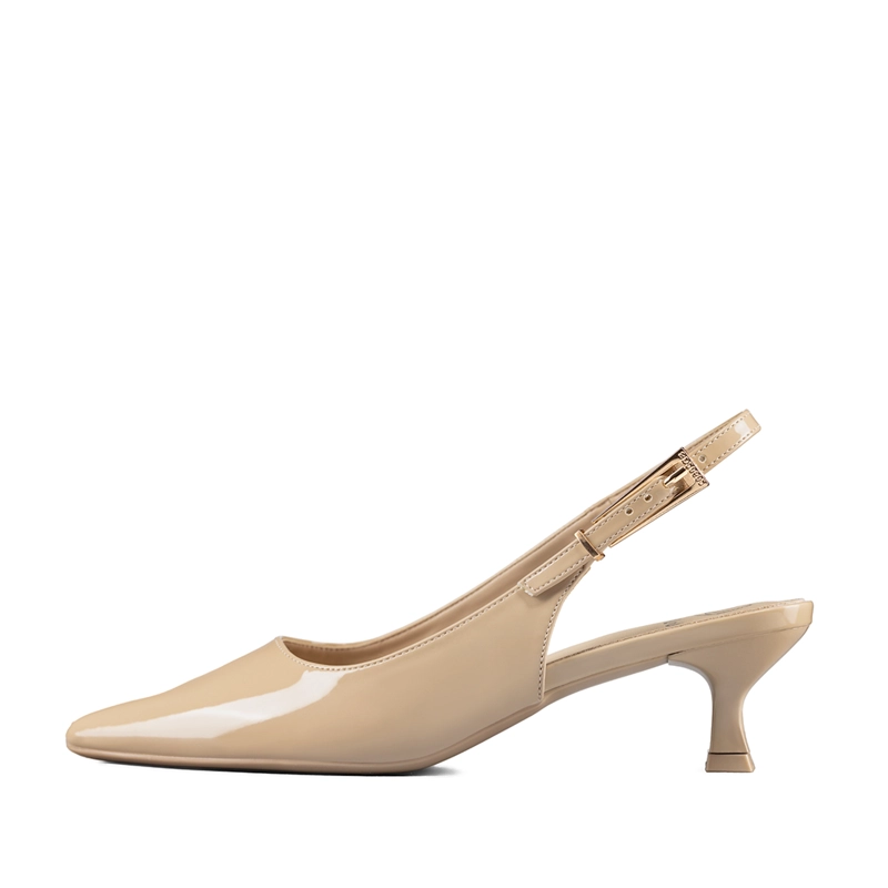 ZAPATO TACO TALON ABIERTO SIMIL CHAROL MUJER WEIDE GHE37 - 4