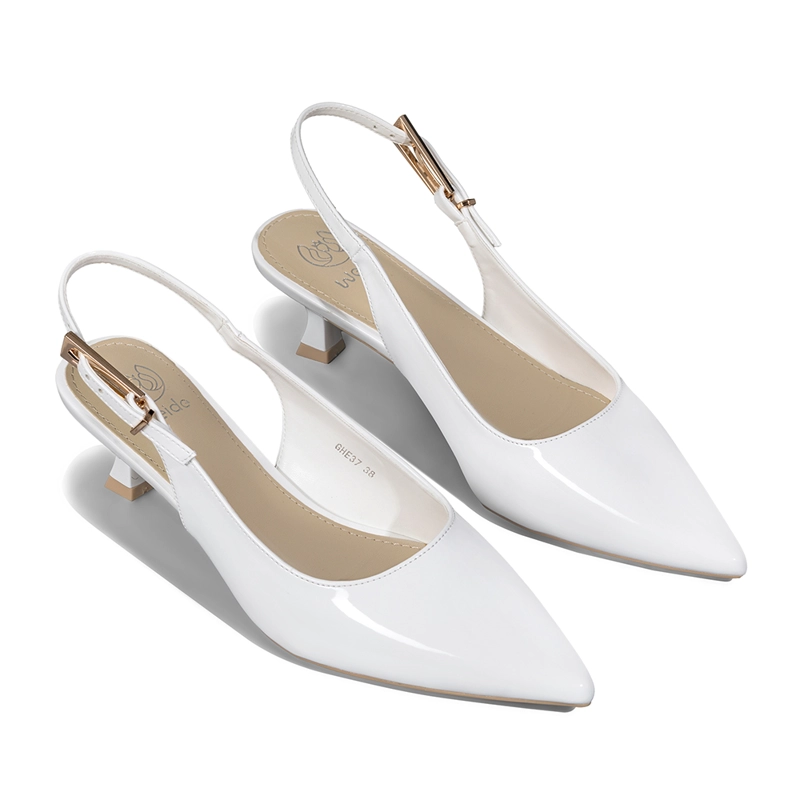 ZAPATO TACO TALON ABIERTO SIMIL CHAROL MUJER WEIDE GHE37 - 5