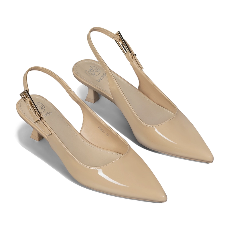 ZAPATO TACO TALON ABIERTO SIMIL CHAROL MUJER WEIDE GHE37 - 5