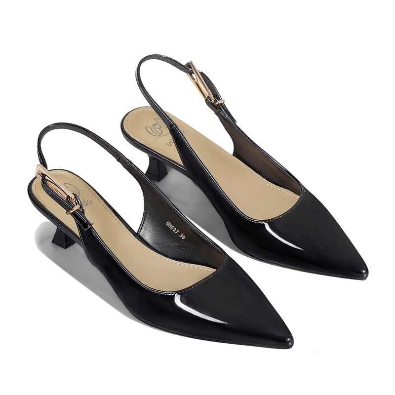 ZAPATO TACO TALON ABIERTO SIMIL CHAROL MUJER WEIDE GHE37 - 5