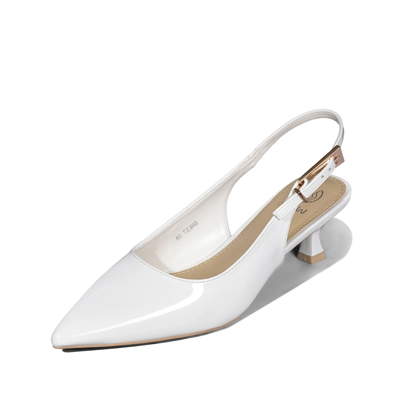 ZAPATO TACO TALON ABIERTO SIMIL CHAROL MUJER WEIDE GHE37 - 6
