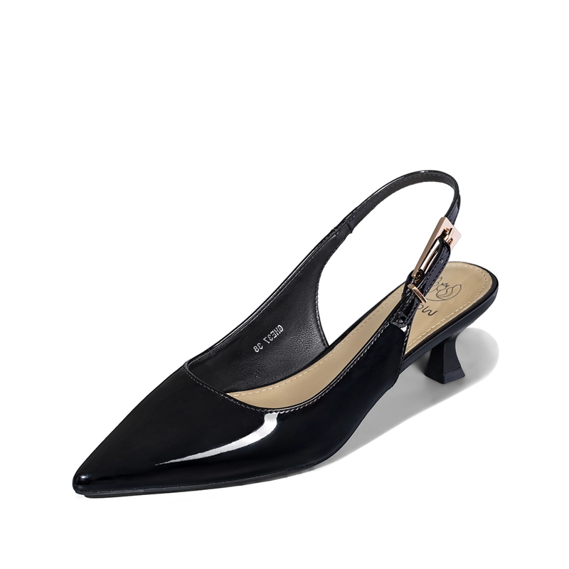 ZAPATO TACO TALON ABIERTO SIMIL CHAROL MUJER WEIDE GHE37 - 6