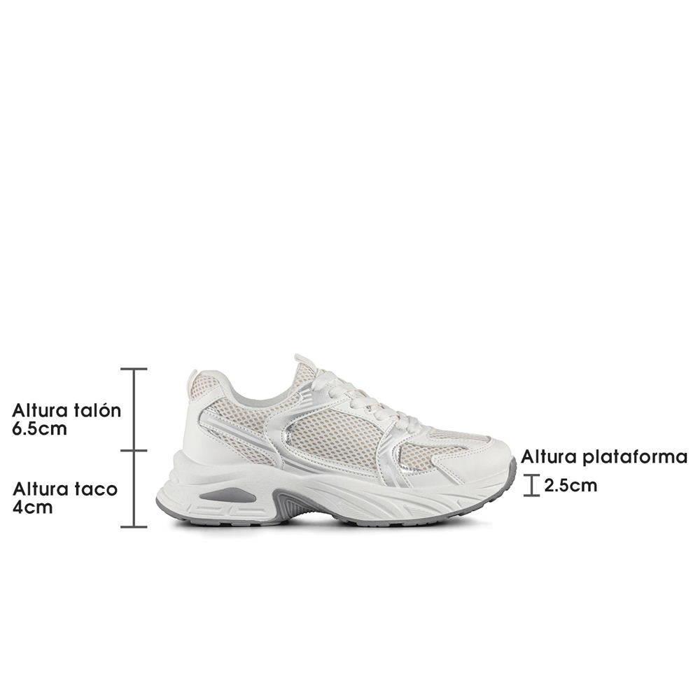 ZAPATILLA DEPORTIVA DE MALLA MUJER PLATAFORMA WEIDE SL12 - 5