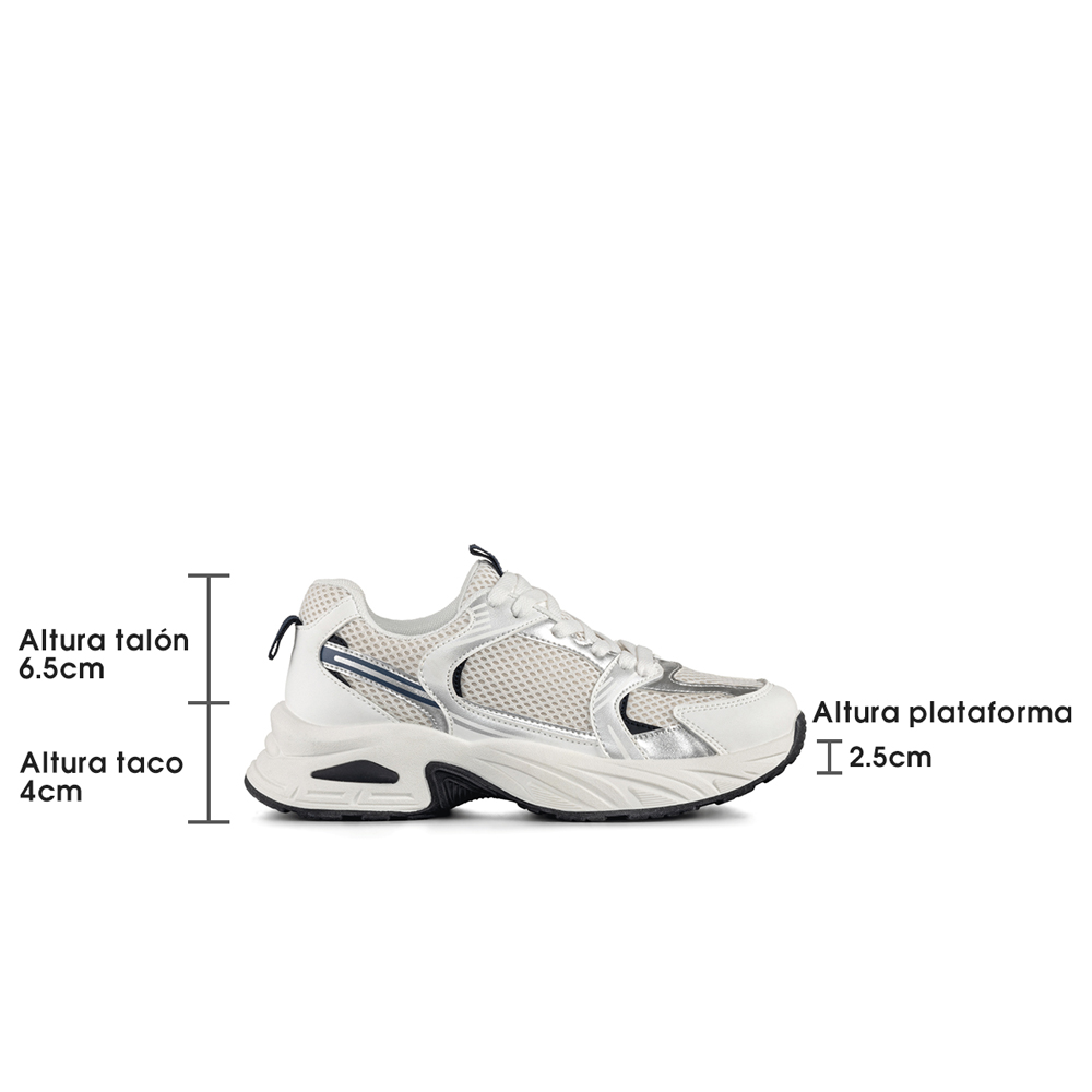ZAPATILLA DEPORTIVA DE MALLA MUJER PLATAFORMA WEIDE SL12 - 7
