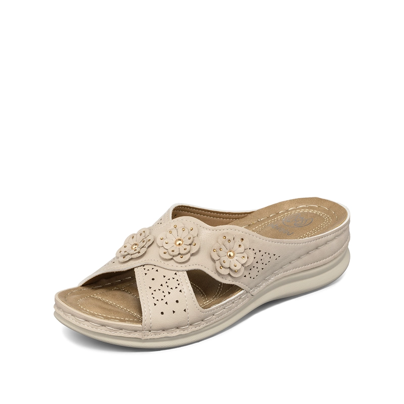 SANDALIA TIPO CHALA CONFORT TACO CUÑA MUJER WEIDE YL056 - 5
