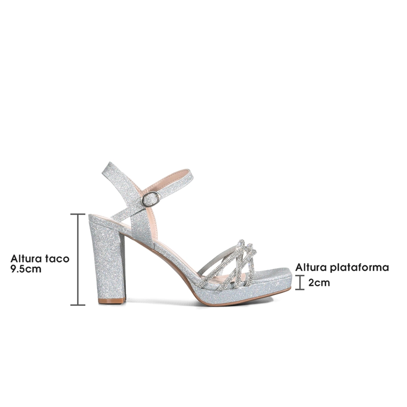SANDALIA FIESTA GLITTER ELEGANTE MUJER WEIDE YOU236 - 7