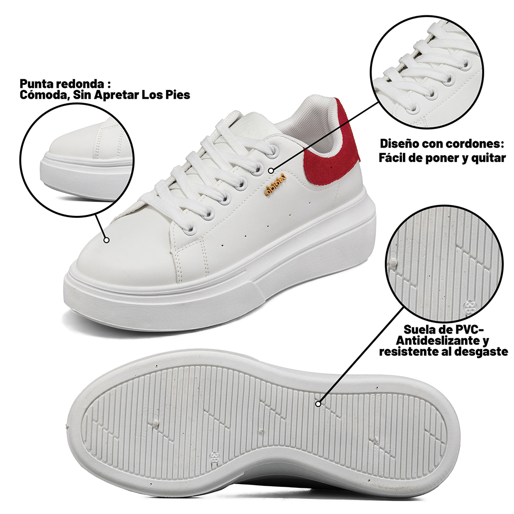 ZAPATILLA URBANA PLATAFORMA CONFORT MUJER WEIDE LT211 - 8